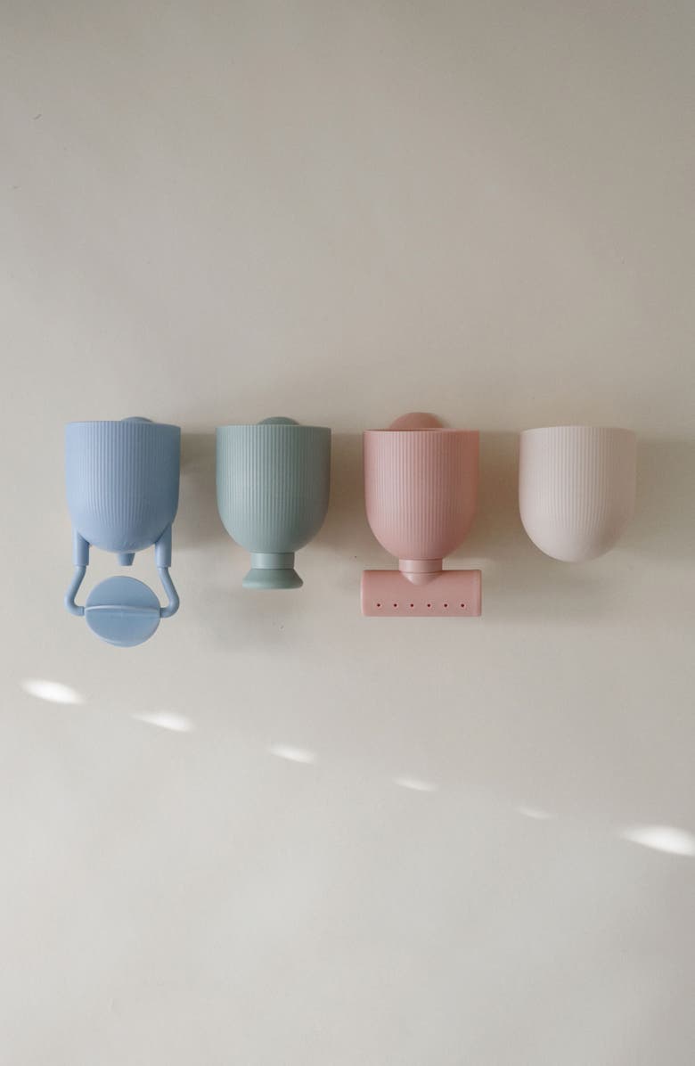 Mushie Set of 4 Pour & Play Bath Playset, Alternate, color, Multi