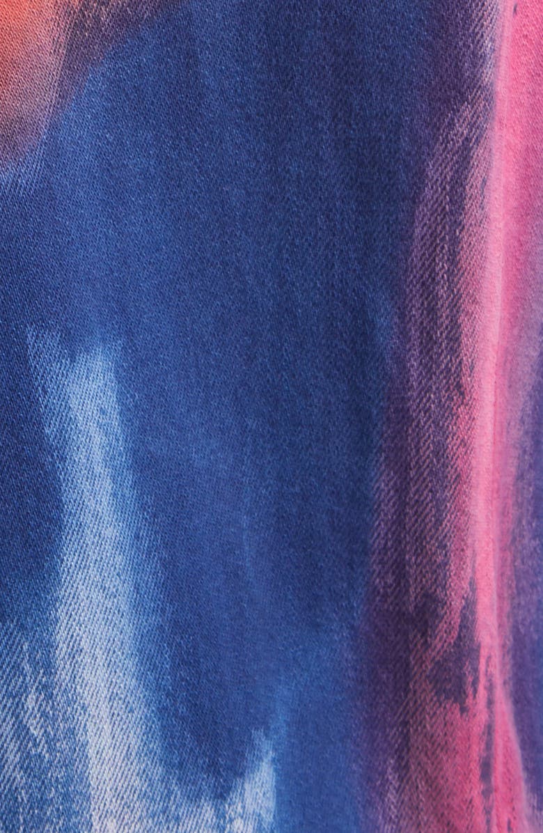 R13 Pleated Crop Wide Leg Jeans, Alternate, color, Blaze Rose