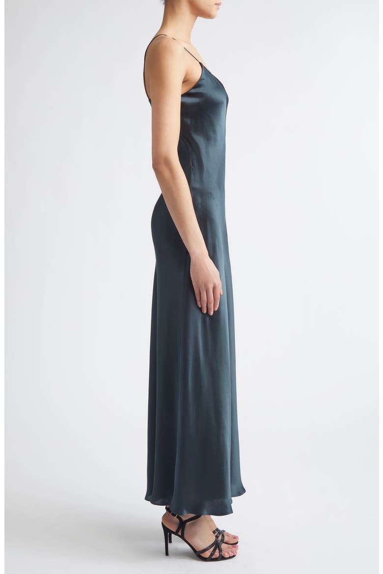 Silk Slipdress, Alternate, color, 178 DARK JADE