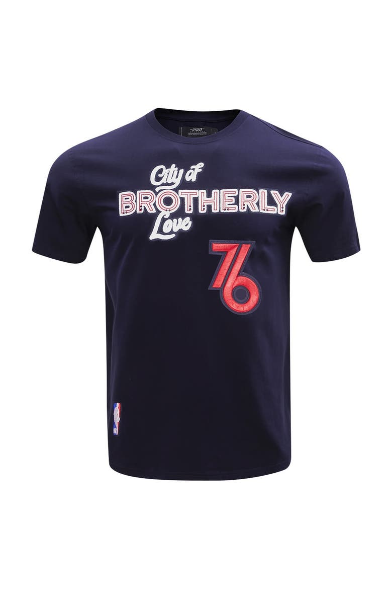 Men's Pro Standard Navy Philadelphia 76ers 2023 City Edition T-Shirt, Alternate, color, Navy