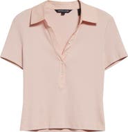 Veronica Beard Kearney Stretch Cotton Polo