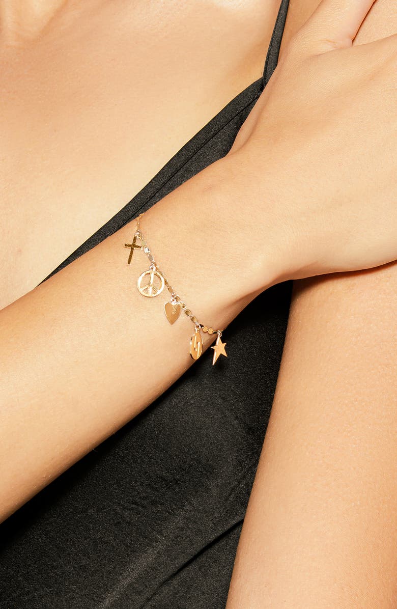 Lana Nude Multicharm Bracelet, Alternate, color,