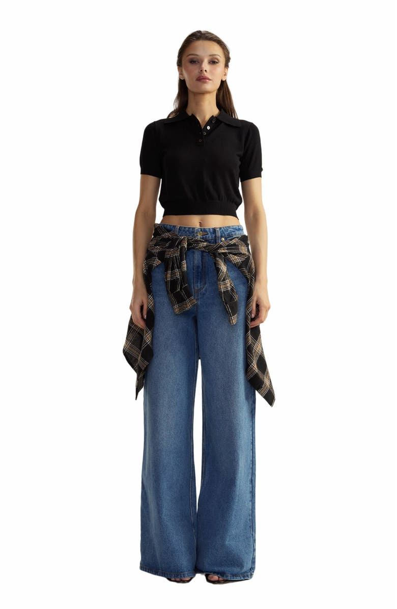 Cynthia Rowley Knit Polo, Main, color, 