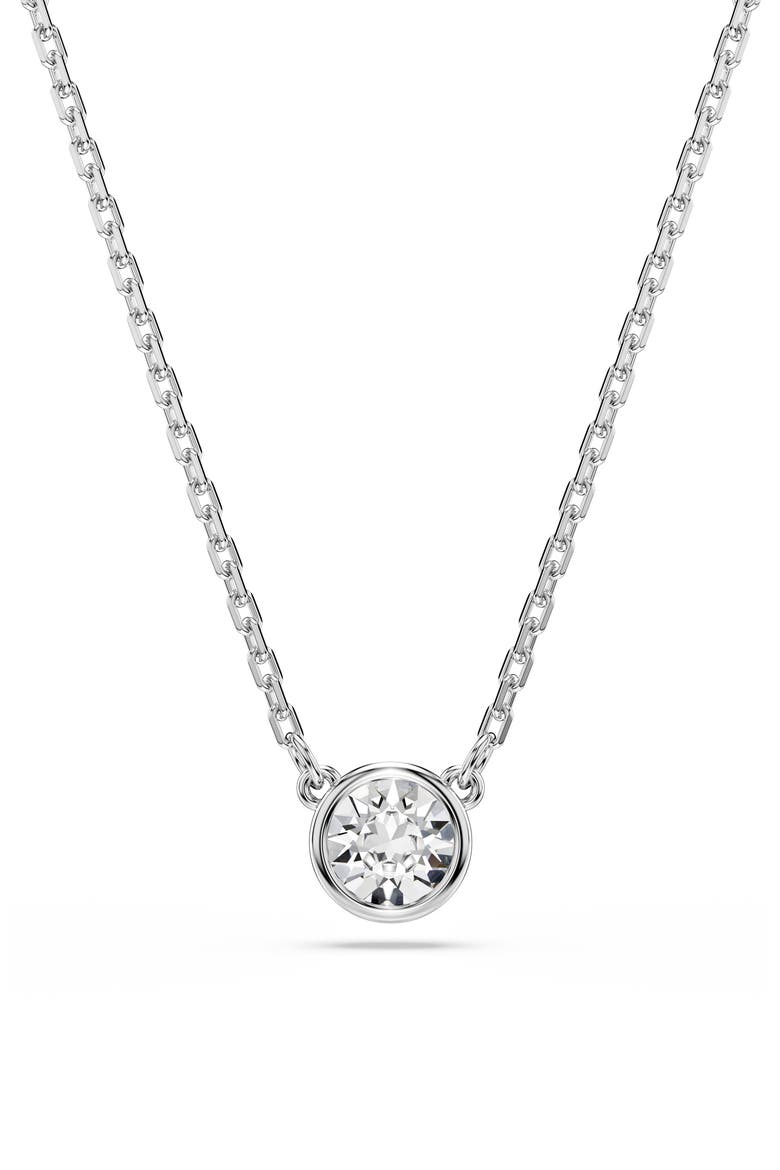 Imber Crystal Pendant Necklace, Alternate, color, SILVER