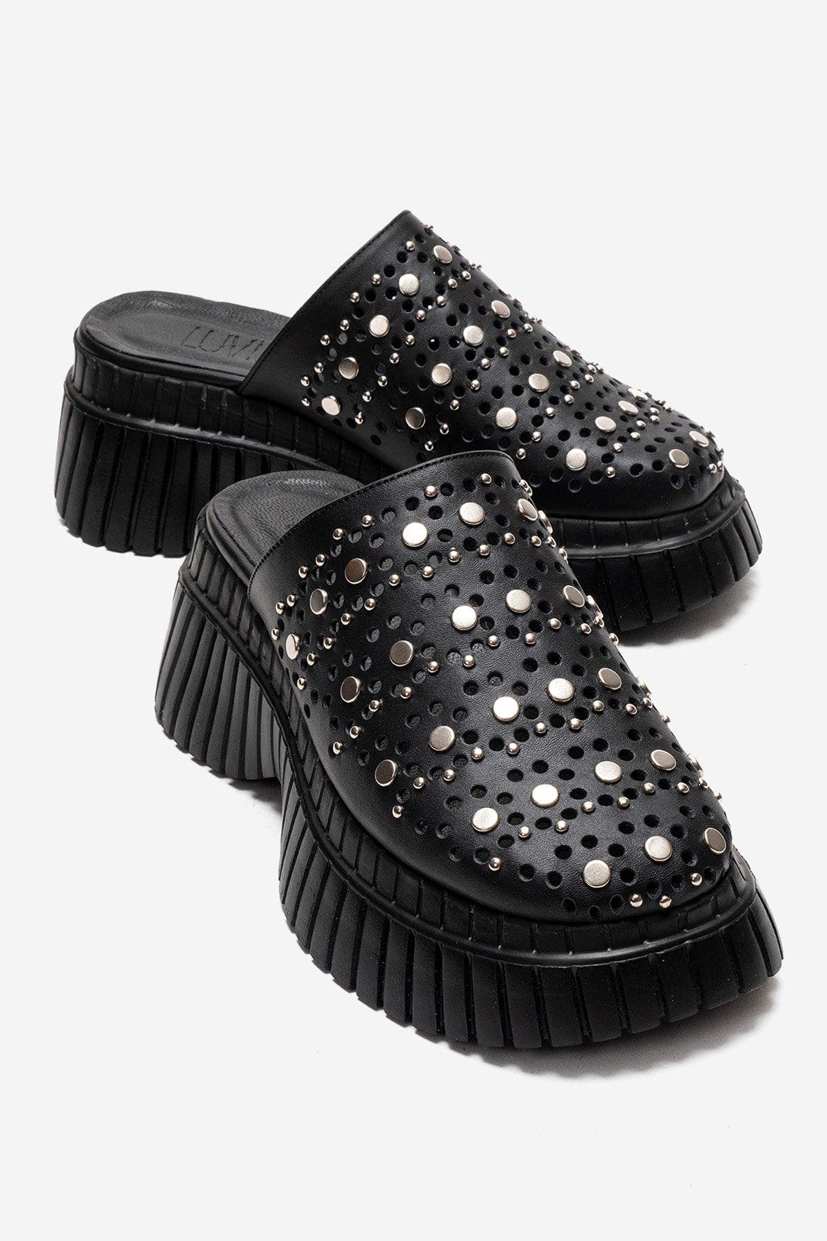 Forever & Always Shoes Harlow Leather Platform Sandal, Main, color, Black