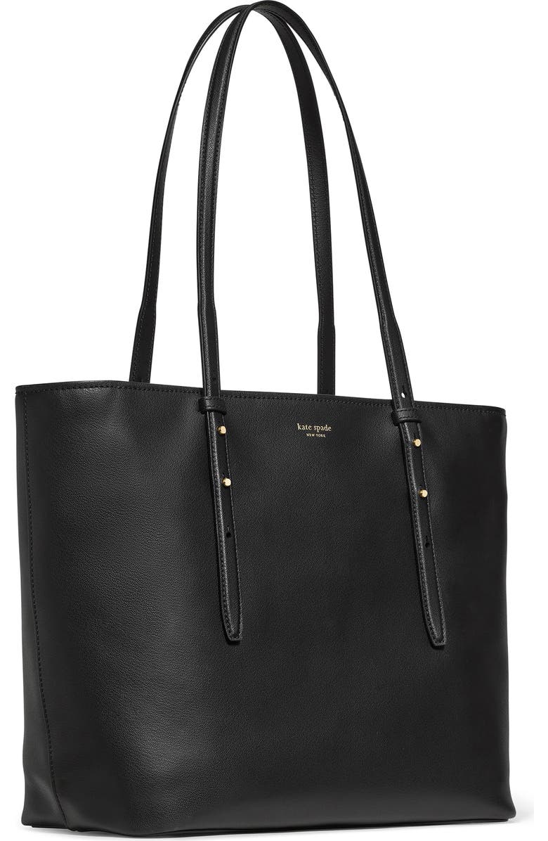Kate Spade New York do it all fine grain leather tote, Alternate, color, Black