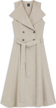 BOSS Datrena Trench Midi Dress
