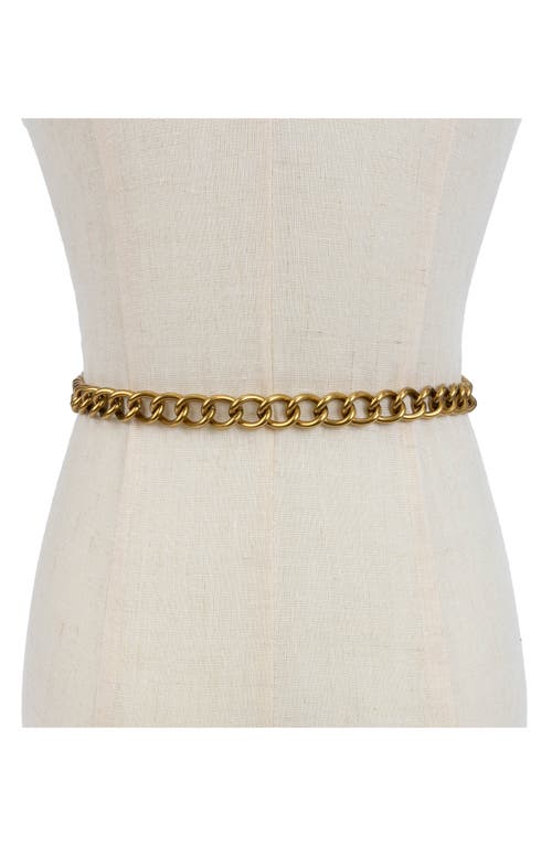 Kurt Geiger London Evil Eye Chain Belt In Gold