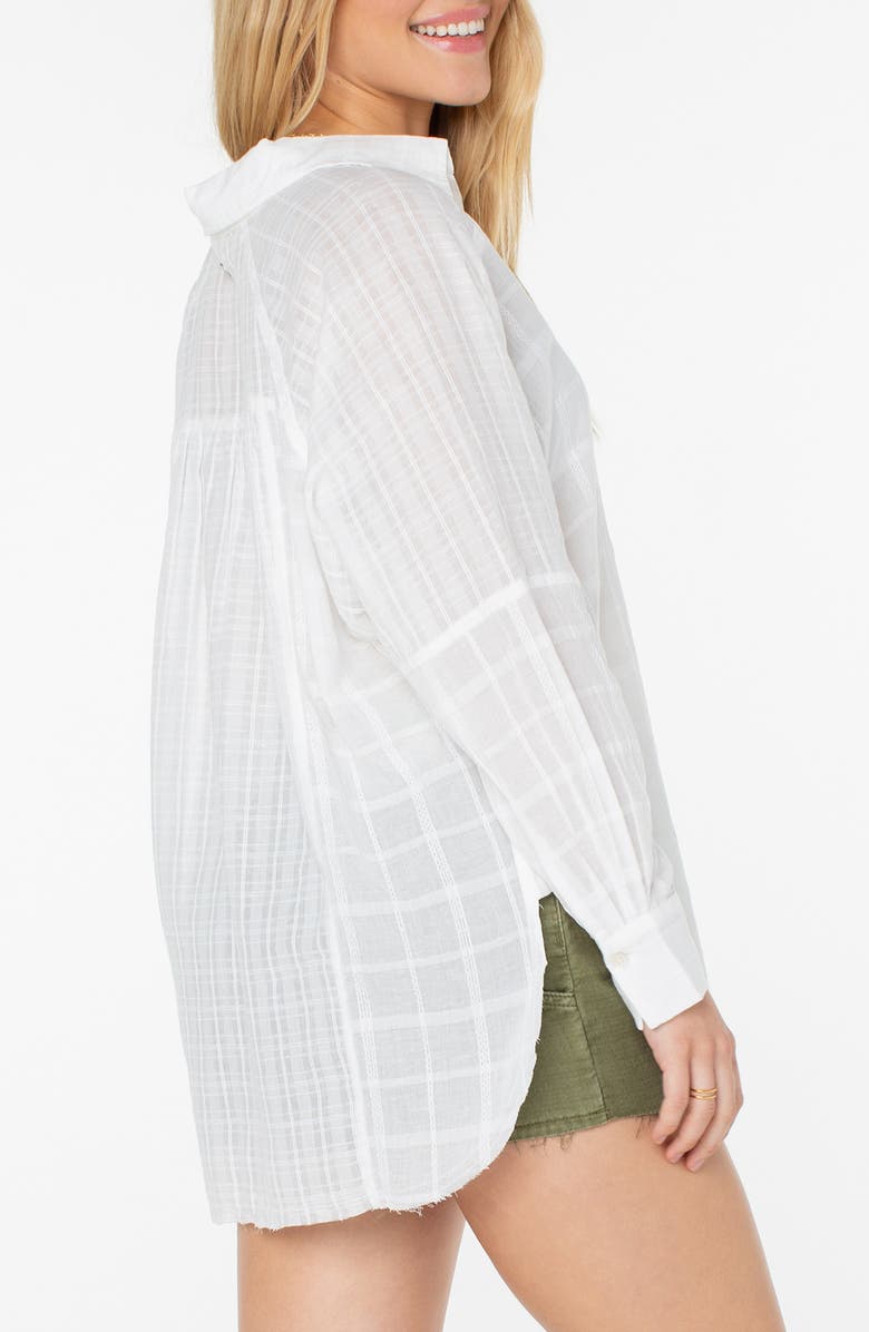 Roxy Out of Office Cotton Button-Up Shirt, Alternate, color, 