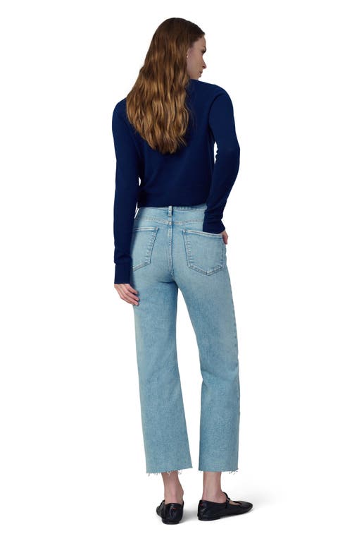 Joe's The Blake Raw Hem Crop Wide Leg Jeans In Immaculate