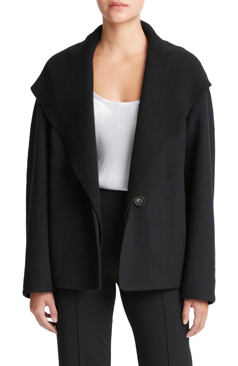 Vince Wool Blend Hooded Jacket, Main, color, 