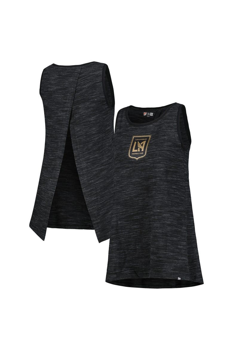 Women's 5th & Ocean by New Era Black LAFC Athletic Cross Back Tank Top, Main, color, Black