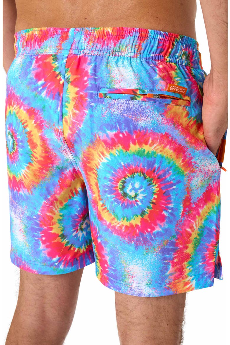 Mr. Tie Dye Swim Trunks, Alternate, color, BLUE MULTI TIE DYE