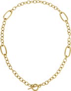 Adornia Oval Link Station Necklace