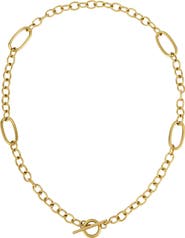 Adornia Oval Link Station Necklace