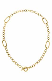 Adornia Oval Link Station Necklace
