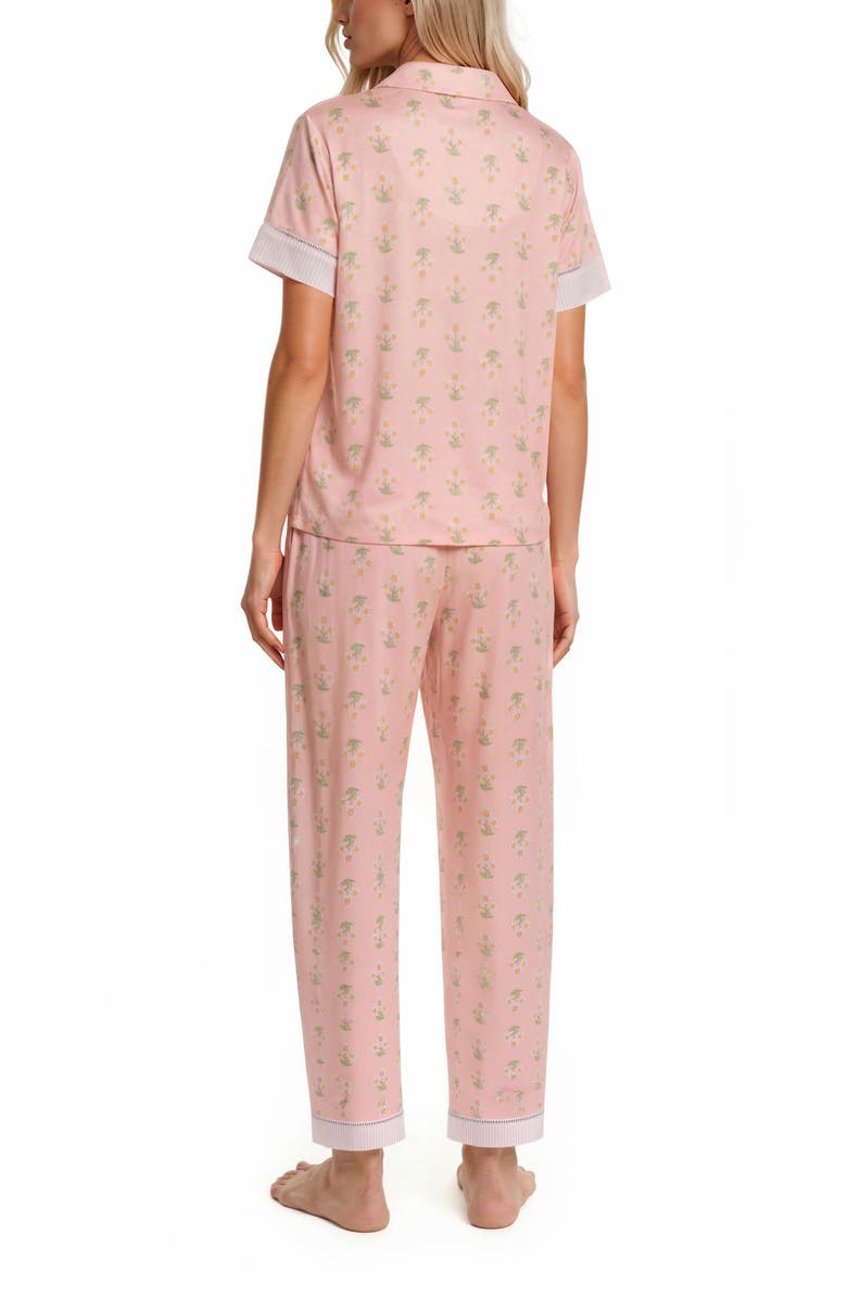 VERA BRADLEY Short Sleeve Notch Collar Pajamas, Alternate, color, Pink