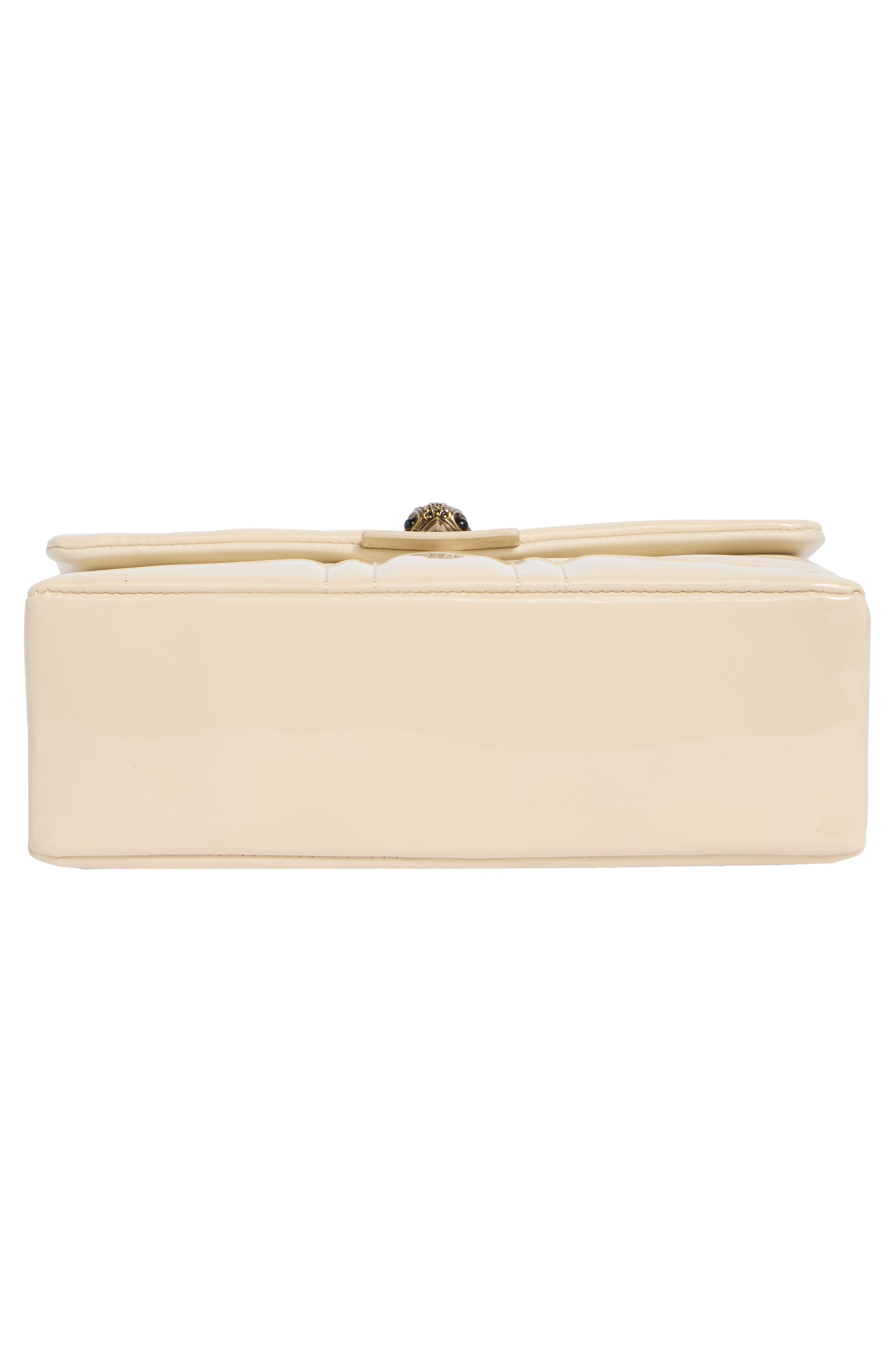 Kurt Geiger London Kensington Leather Union Jack Crossbody Bag, Alternate, color, Cream