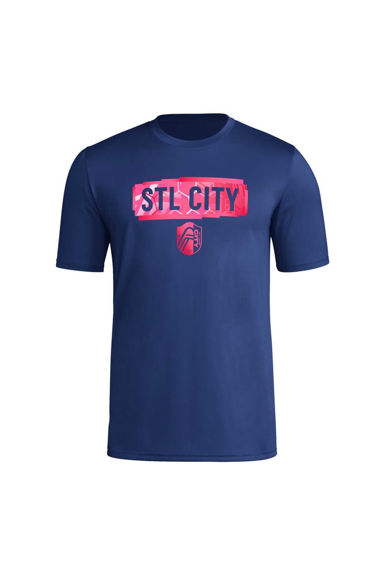 Men's adidas Navy St. Louis City SC Local Pop AEROREADY T-Shirt, Alternate, color, Navy