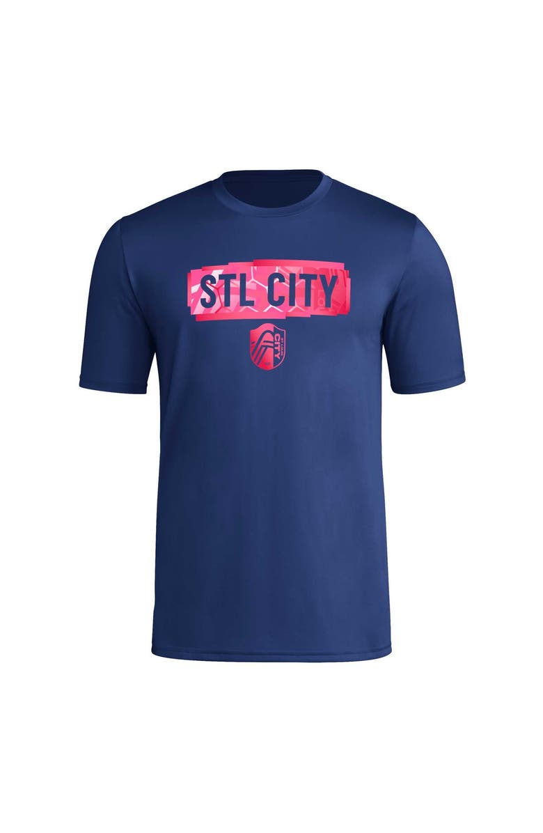 adidas Men's adidas Navy St. Louis City SC Local Pop AEROREADY T-Shirt, Alternate, color, Navy