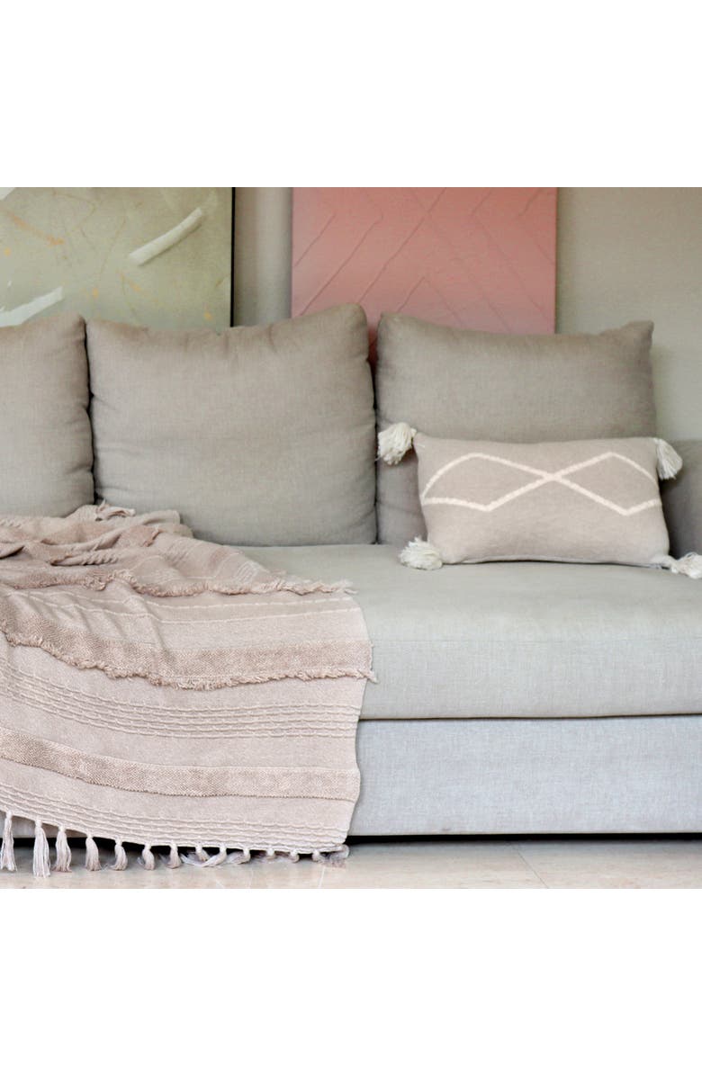 Lorena Canals Knitted cushion Oasis Soft Linen, Alternate, color, Linen, Natural