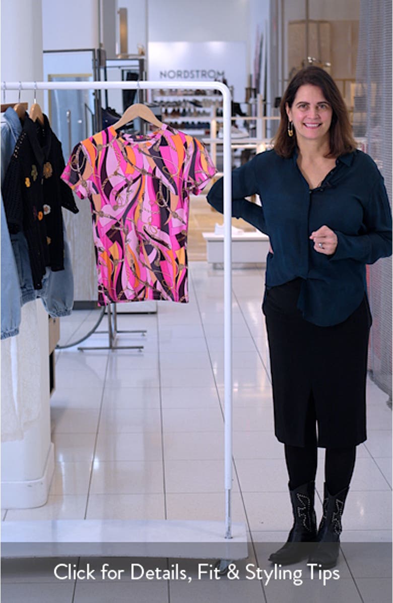 Ressi Swirl Print T-Shirt, sales video thumbnail