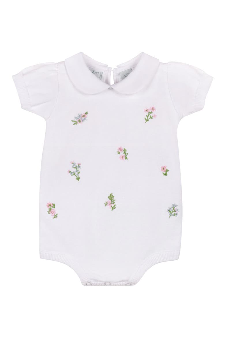 Garden Cotton Knit Romper, Main, color, WHITE