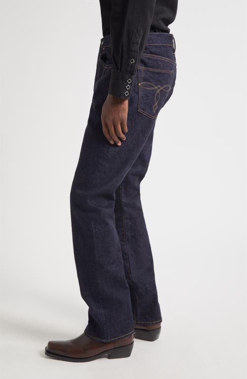 Double Rl Slim Bootcut East-west Selvedge Jeans In Blue