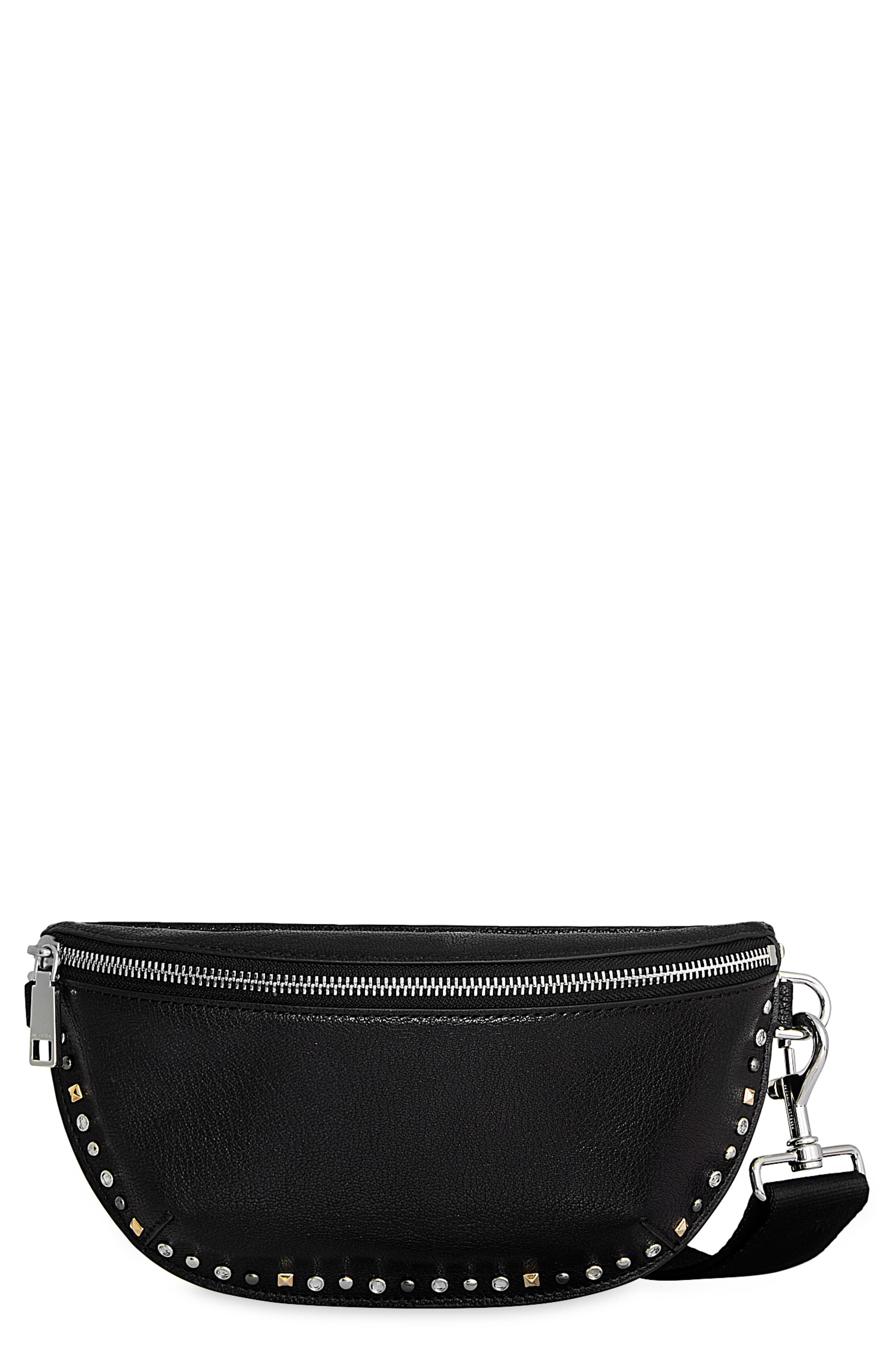 Rebecca Minkoff Stud Leather Sling Bag, Main, color, 