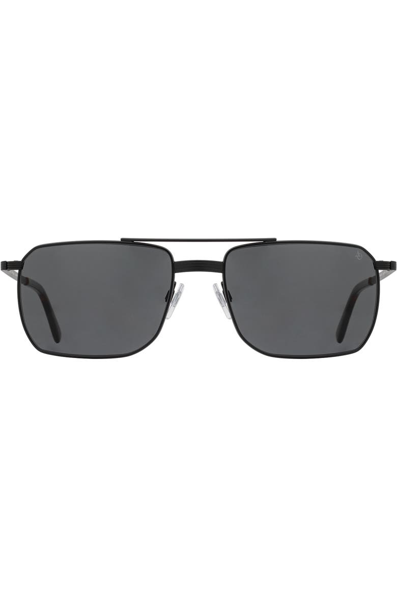 Geoffrey 58mm Rectangle Nylon Non Polarized, Alternate, color, Matte Black - GYN