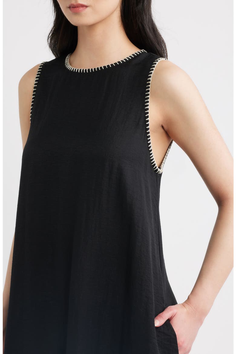 Clio Sleeveless Maxi Dress, Alternate, color, BLACK