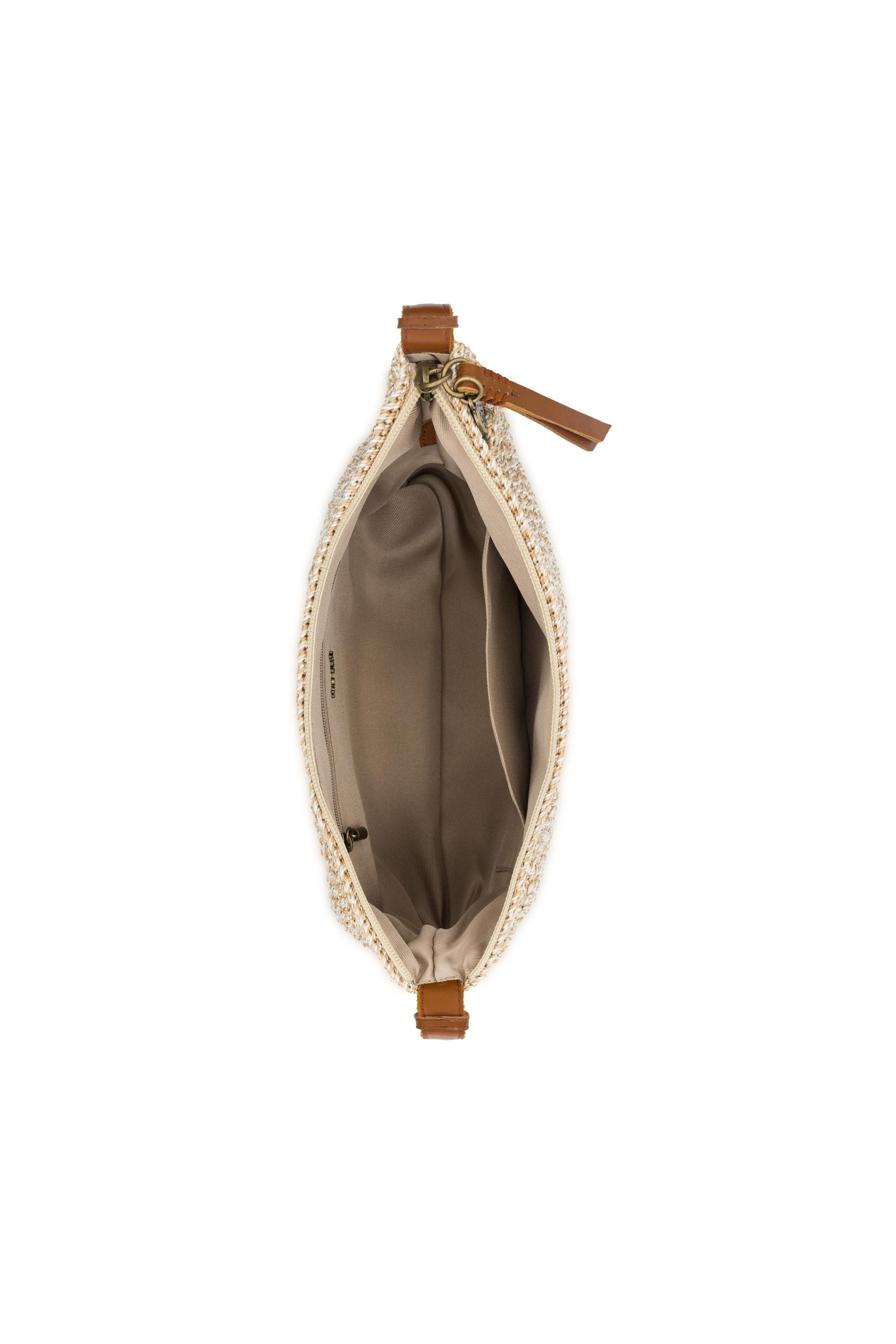 The Sak Tess Shoulder Bag Hand Crochet, Alternate, color, Bamboo Static