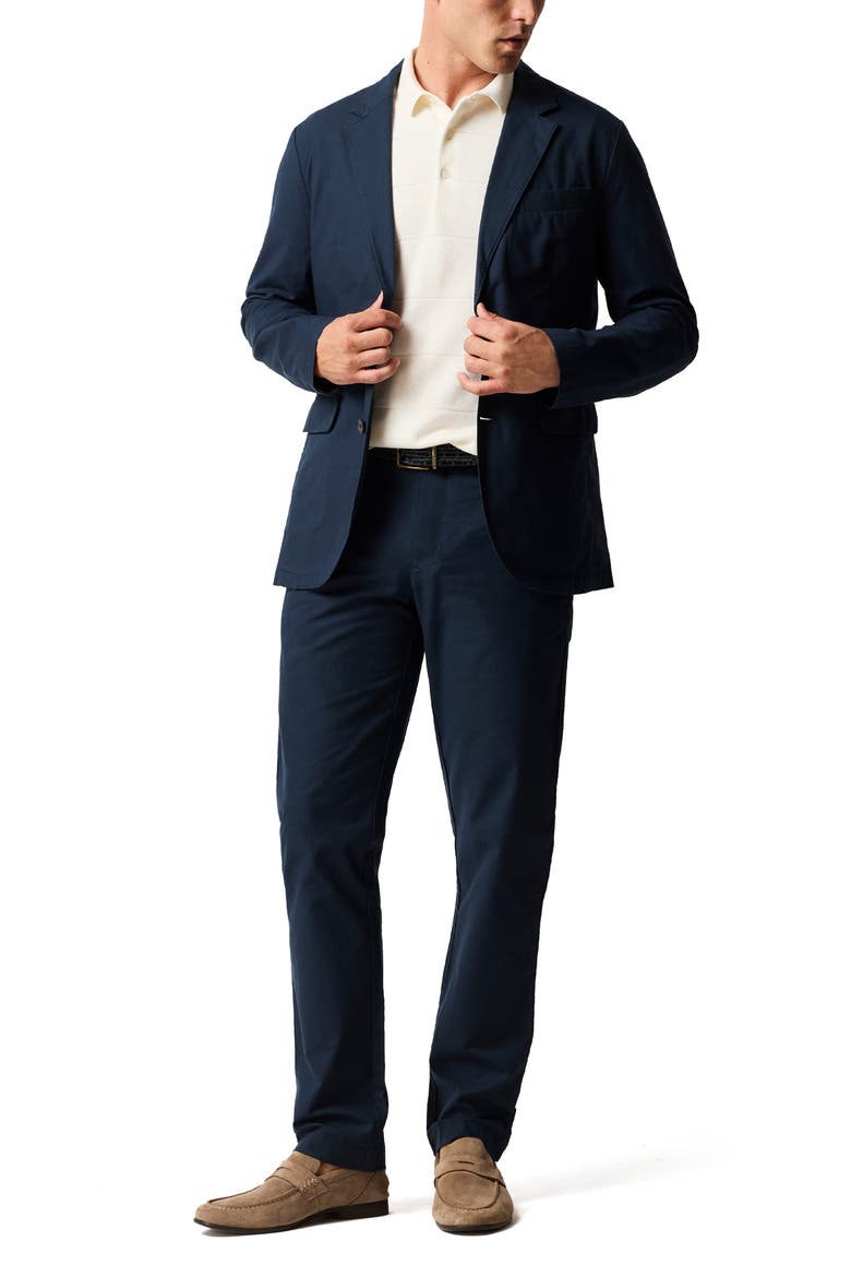 Gunn Stretch Cotton Suit Jacket, Alternate, color, NAVY