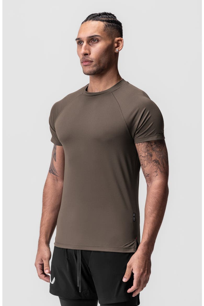AeroSilver Fitted Tee, Main, color, Deep Taupe