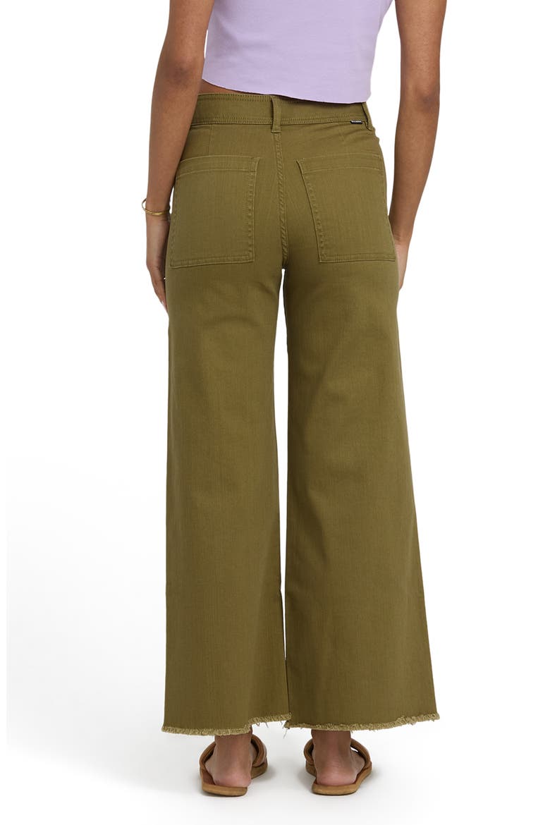 Free Fall Stretch Crop Wide Leg Pants, Alternate, color, MARTINI OLIVE