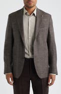 Jack Victor Hampton Brown Slub Wool Blend Sport Coat