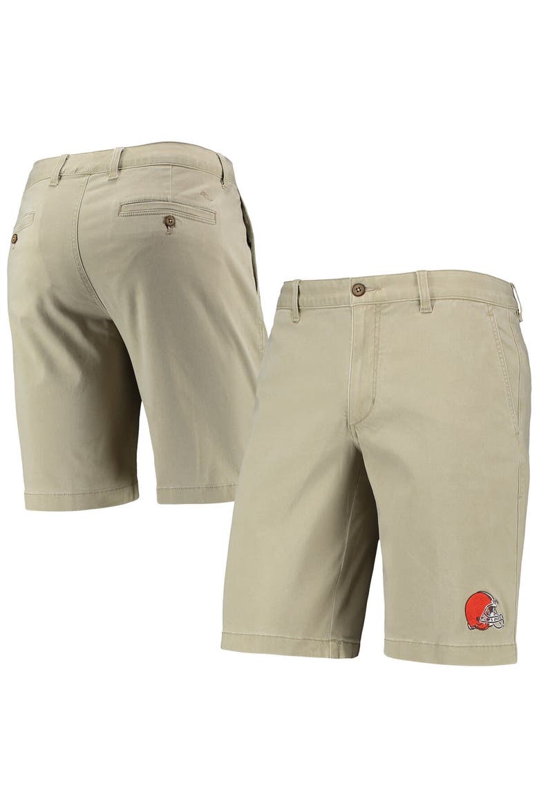 Men's Tommy Bahama Khaki Cleveland Browns Boracay Tri-Blend Shorts, Main, color, Khaki