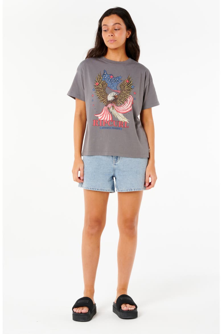 4th of July Cotton Graphic T-Shirt, Alternate, color, CHARCOAL
