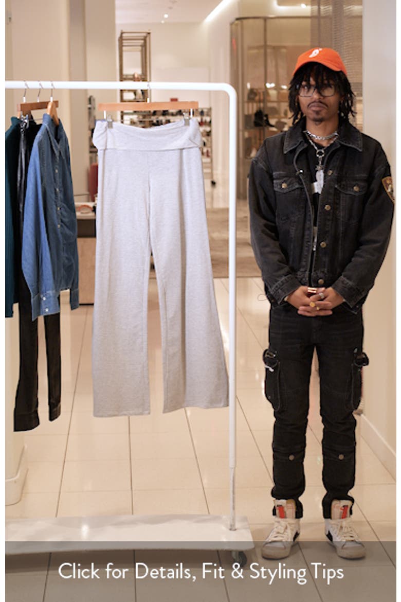 Wide Leg Foldover Pants video