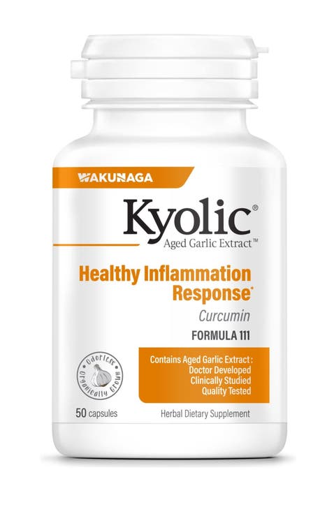 Aged Garlic Extract Formula 111, Healthy Inflammation Response, Curcumin, Capsules 50 Count