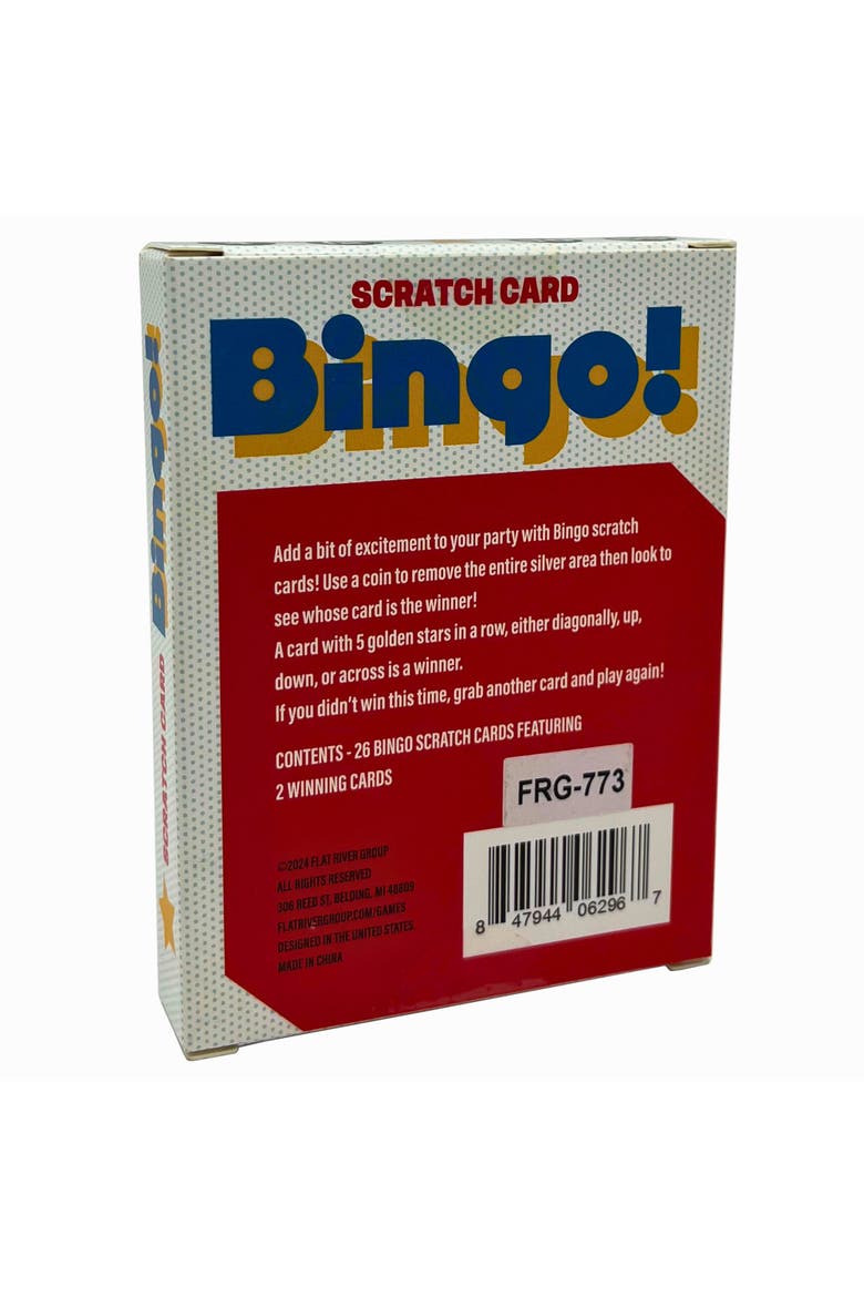 Bingo Scratch Card Game Party Game, Alternate, color, Multicolored