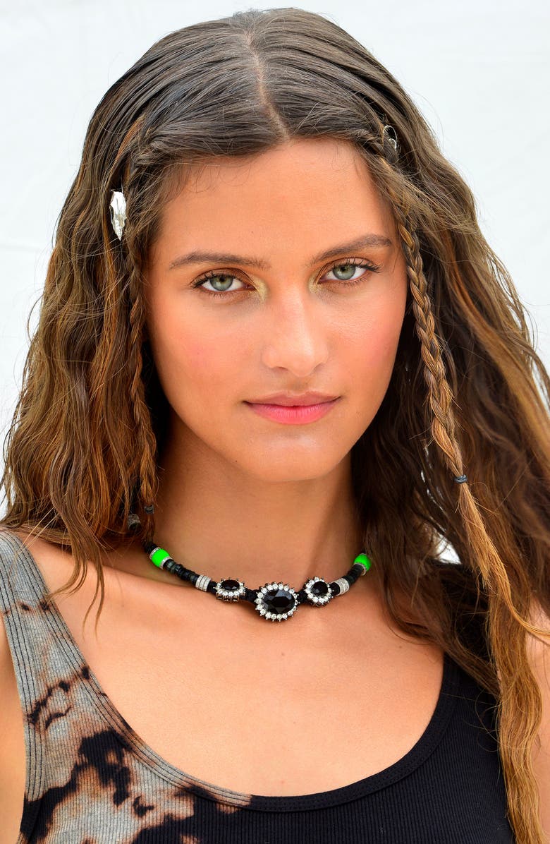 Venessa Arizaga Castaway Necklace, Alternate, color, Black