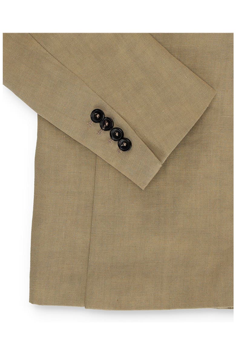 Double Breasted Linen Concord Jacket, Alternate, color, OIL