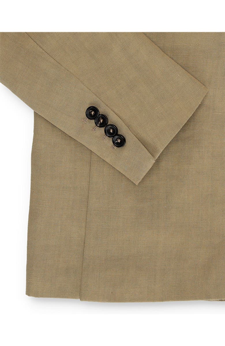 Fortela Double Breasted Linen Concord Jacket, Alternate, color, Oil