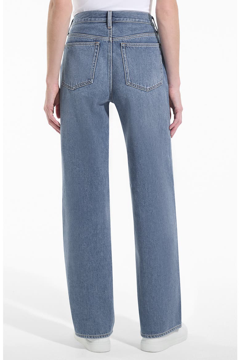 Rigid Denim Mid Rise Baggy Jeans, Alternate, color, Medium Ocean Blue Wash