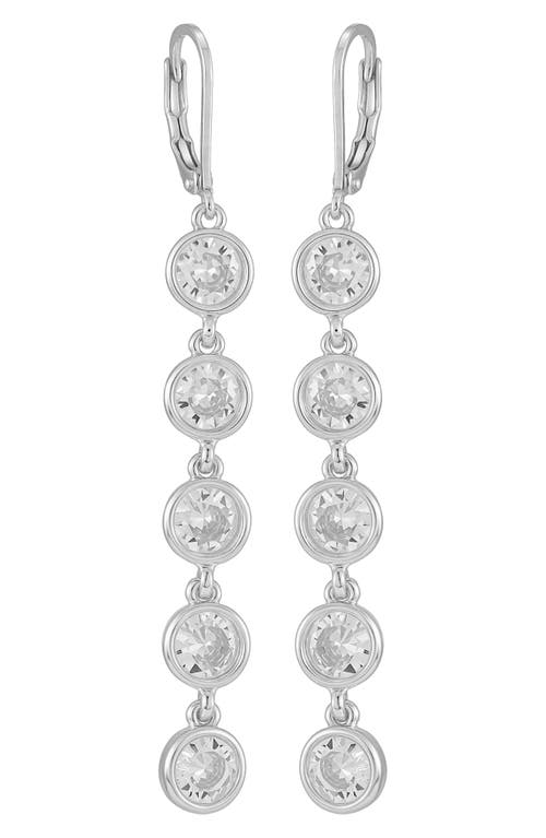 Vince Camuto Stone Linear Earrings In Metallic