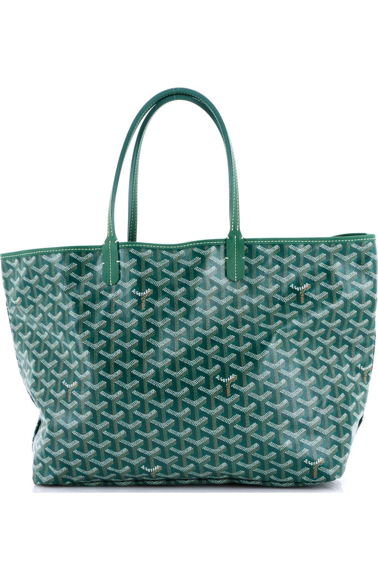 Pre-Owned Goyard Saint Louis Tote Coated Canvas PM, Main, color, Green