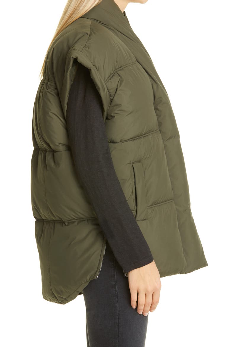 Sleeveless Recycled Polyester Puffer, Alternate, color, SURPLUS