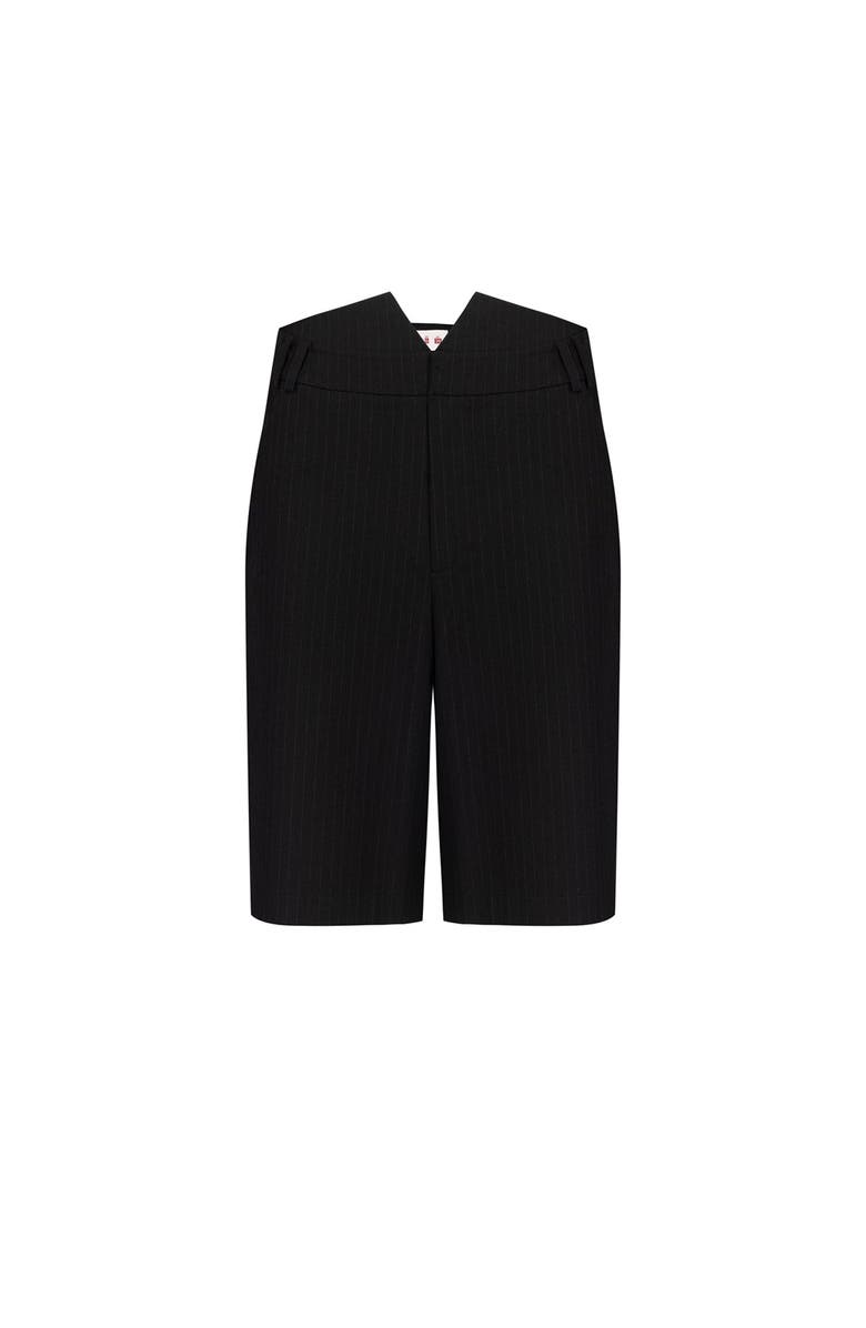 PCFG Free Heaven Striped Shorts, Main, color, Black