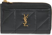 Saint Laurent Cassandre Leather Card Case